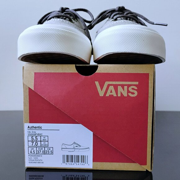 Vans Women's Authentic Low Top Canvas Sneaker in Special C & L Gray Color - Picture 13 of 13